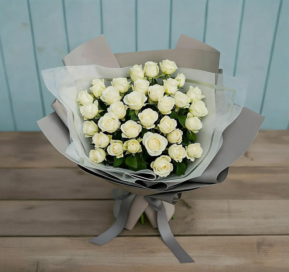 Букет Белоснежная нежность в Таловой