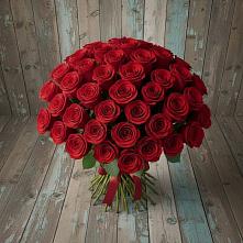 Букет 55 Красных роз Фридом #REPLACE_PRED# Таловой