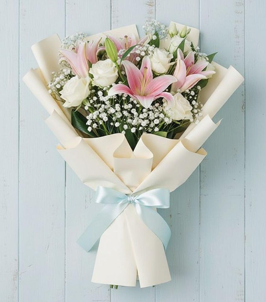 Букет цветов из: Лилии в Таловой