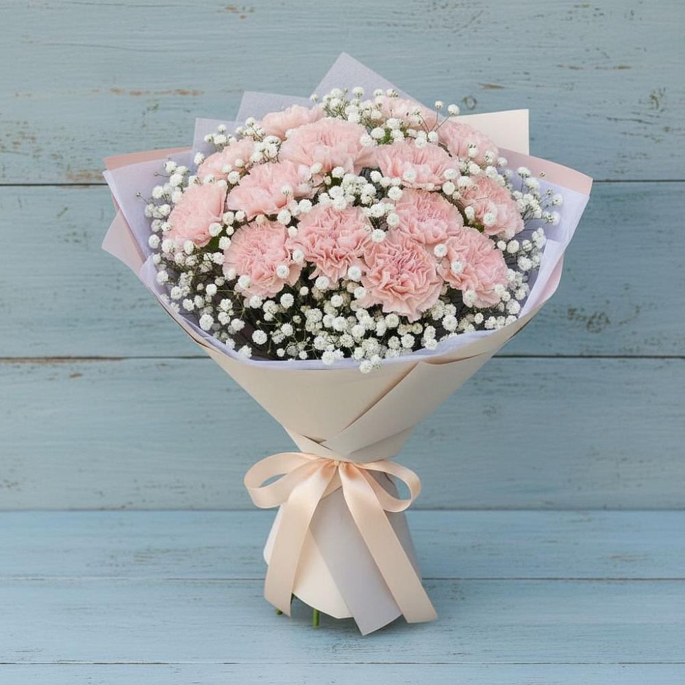 Букет цветов из: Гвоздики в Таловой