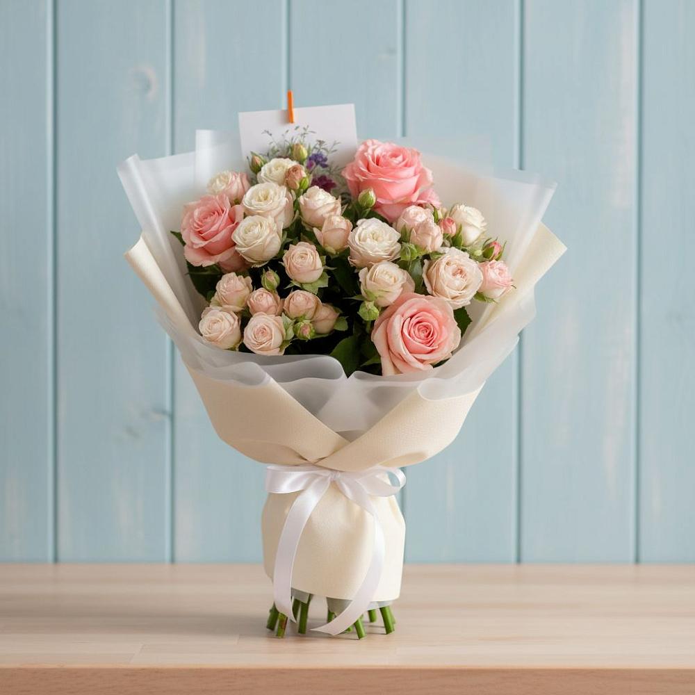 Букет цветов из: Розы в Таловой