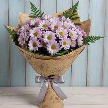 Букет цветов из:  Хризантемы #REPLACE_PRED# Таловой