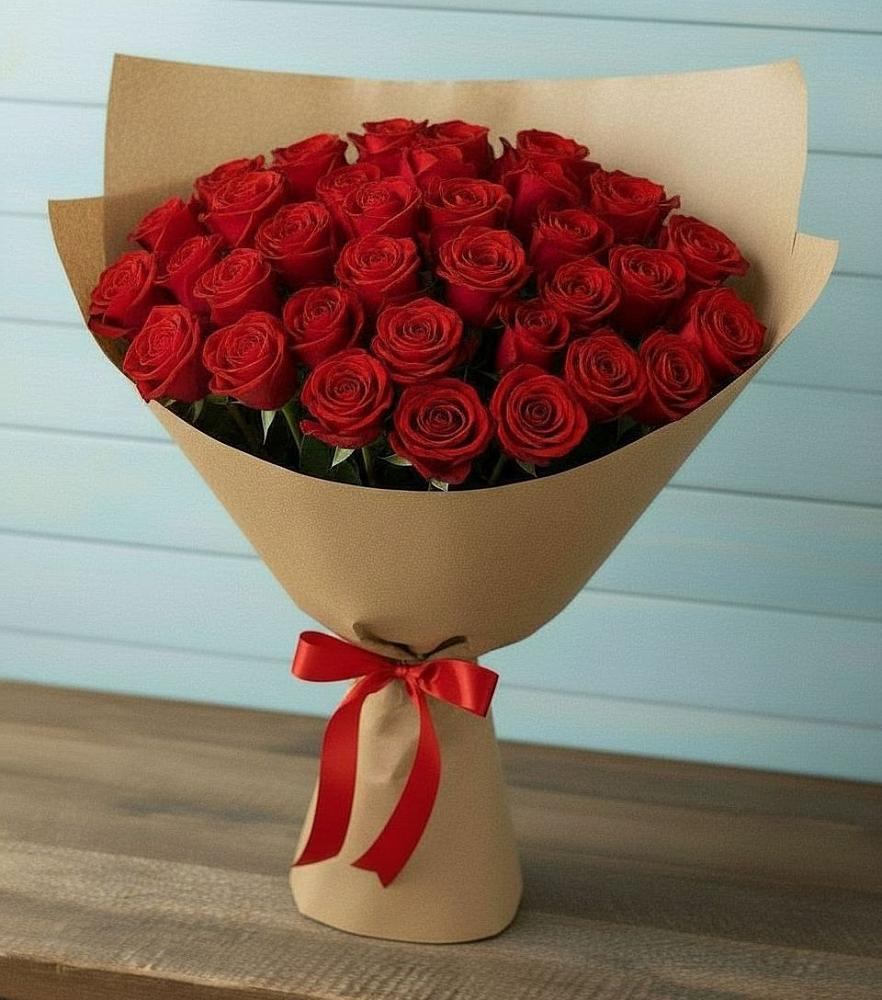 Букет Красные розы Милано в Таловой