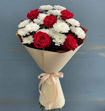 Букет цветов из:  Розы и Хризантемы #REPLACE_PRED# Таловой