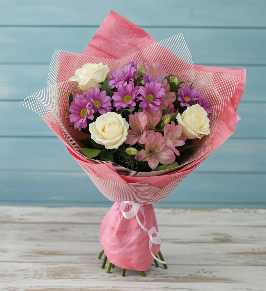 Букет цветов из: Герберы в Таловой