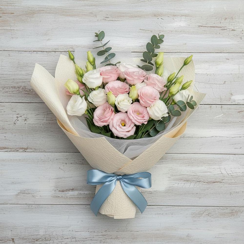 Букет цветов из: Лизиантусы в Таловой